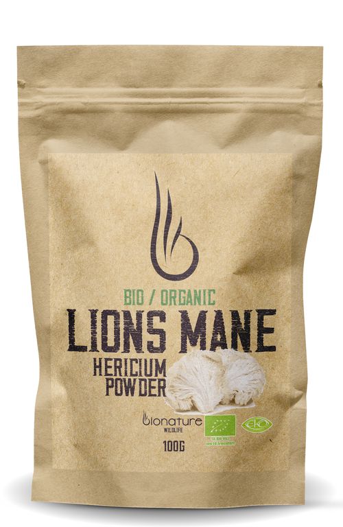 Bio Organic Hericium (Lion´s Mane) prášek - BioNature 100g